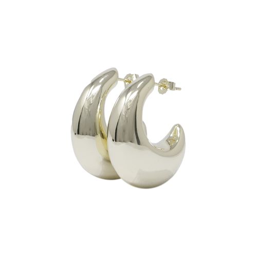 Argollas Chunky gruesas en dorado para mujer