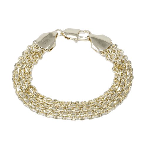 Pulsera de brass con enchape en oro 18k 1.2 cm-21 cm para mujer