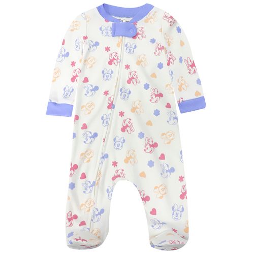 Pijama blanca de Minnie Mouse para bebé niña