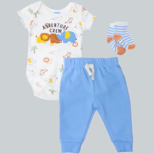 Conjunto de 3 piezas con estampado para bebé niño