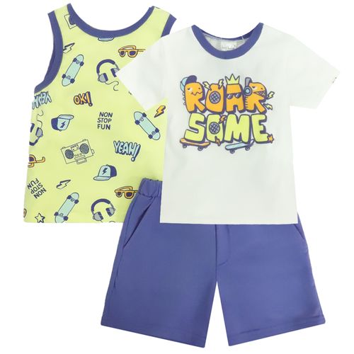 Conjunto de 3 piezas multicolor para niño
