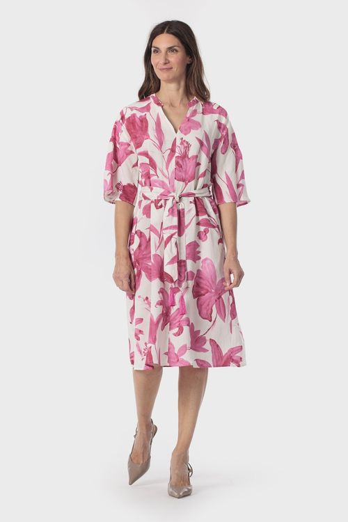 Vestido Punt Roma midi estampado floral para mujer