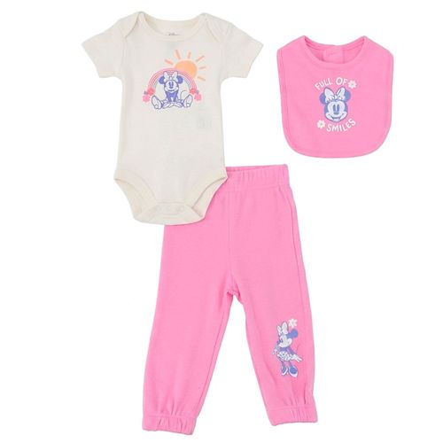Conjunto de 3 piezas Minnie Mouse para bebé niña