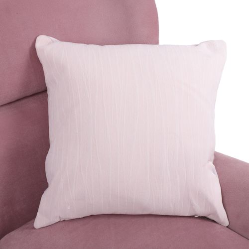 Cojín jacquard líneas onduladas rosa 45  x45  x10  cm