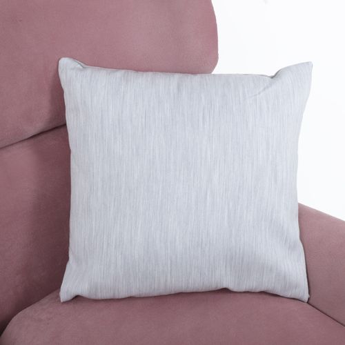 Cojín jacquard sólido gris 45  x45  x10  cm
