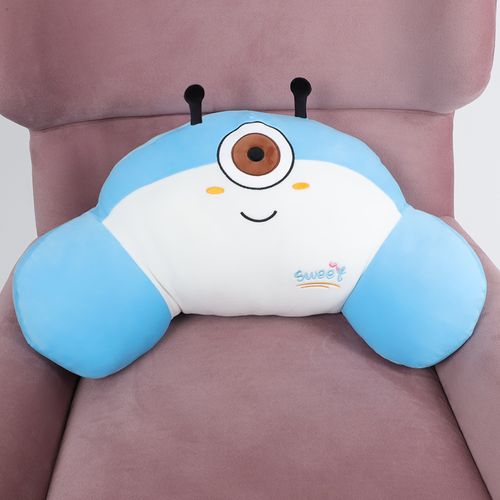Cojín infantil abuelito monstruo celeste 30  x65  x17  cm