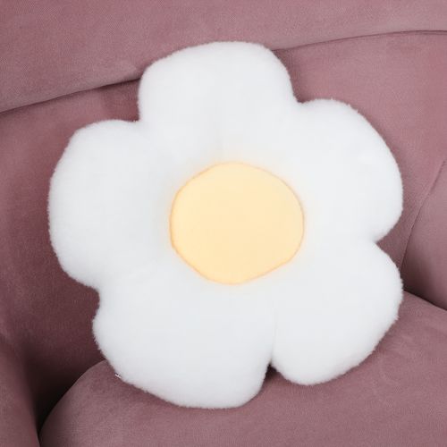 Cojín infantil diseño flor blanca 35 x35 cm