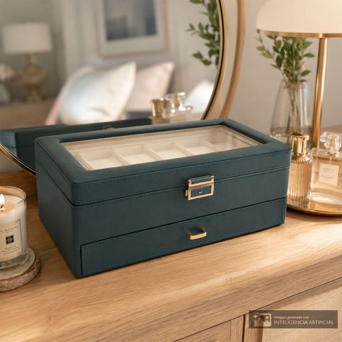 Caja organizadora capacidad para 12 relojes