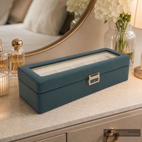 Caja organizadora capacidad para 6 relojes