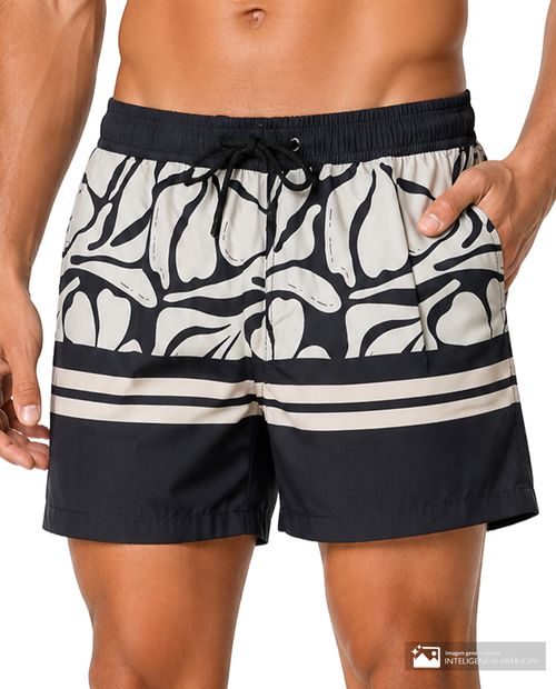 Short de baño Unexpected estampado para hombre