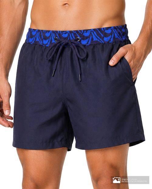 Short de baño Unexpected azul para hombre