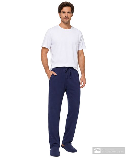 Pijama con pantalón Unexpected bicolor sólida para hombre