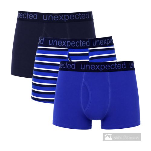 Pack de 3 bóxers trunk Unexpected multicolor para hombre