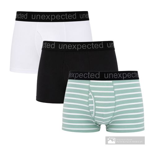 Pack de 3 bóxers trunk Unexpected multicolor para hombre