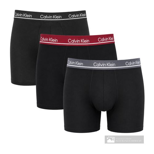 Pack de 3 bóxers brief Calvin Klein negro sólido para hombre