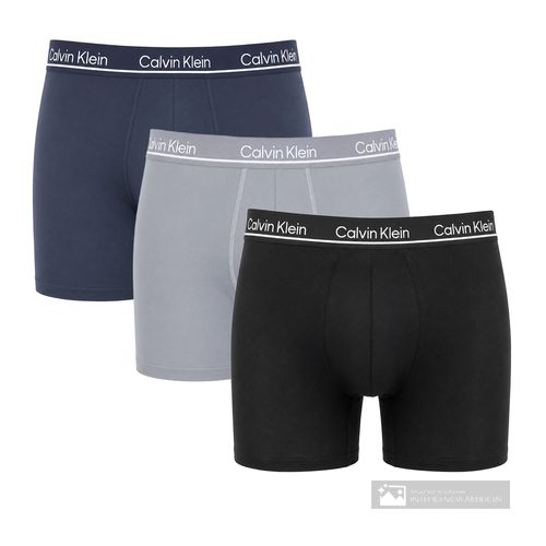 Pack de 3 bóxers brief Calvin Klein multicolor sólido para hombre