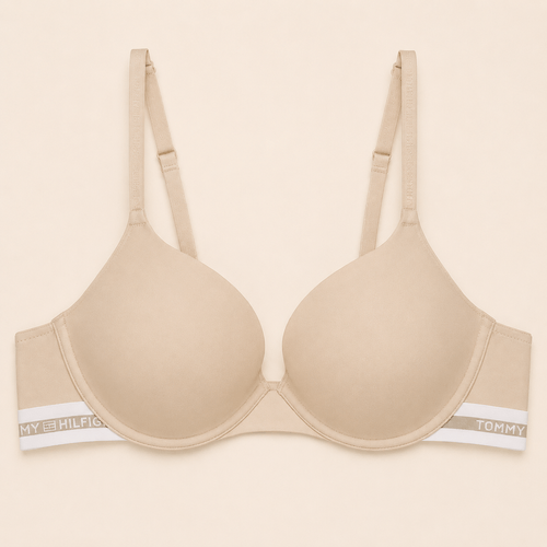 Brasier con aro sólido beige para mujer