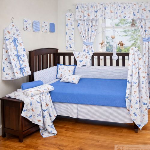 Set de 5 piezas de ropa de cuna con estamapado de dinosaurios para bebé