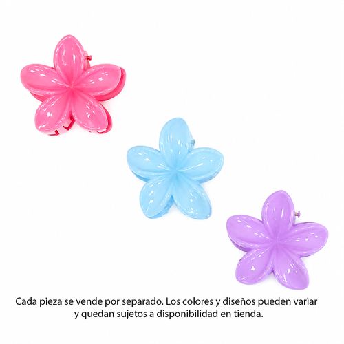 Set multicolor de ganchos en forma de flor surtido para niña