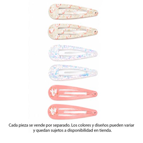 Set multicolor de ganchos brillantes surtido para niña