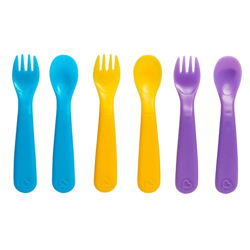 Set multicolor de cubiertos termicos para bebé