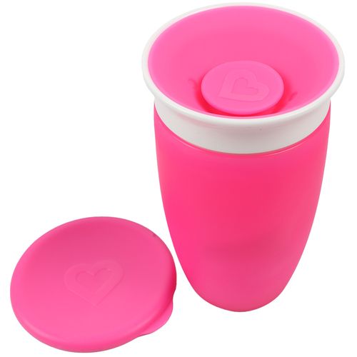 Vaso entrenador 360 rosado antiderrames 295 ml