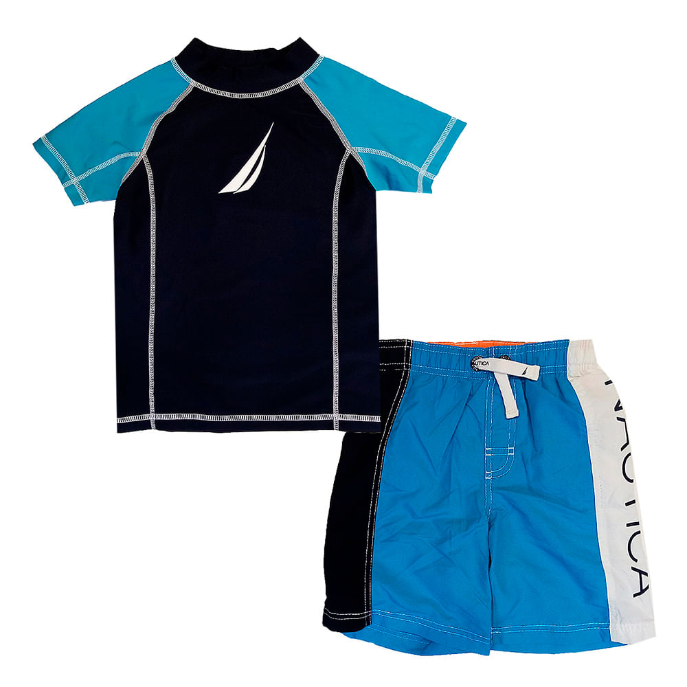 Conjunto de camiseta y traje de baño de niño 100% poliéster 477
