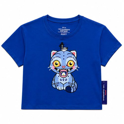 Camiseta azul con estampado de Derpy para niña