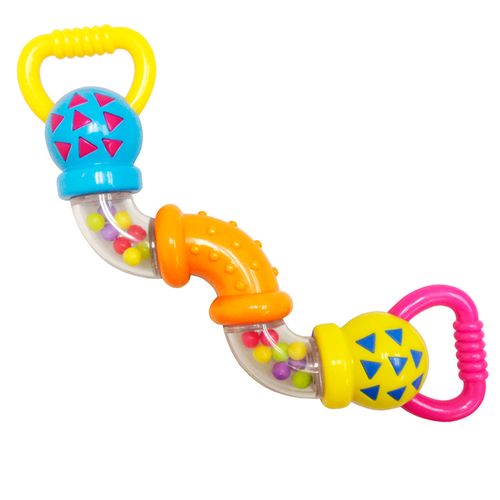 Sonaja multicolor sensorial para bebé