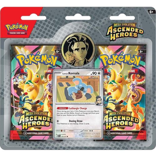 Blíster Pokémon TCG Ascended Heroes Larry y Komala