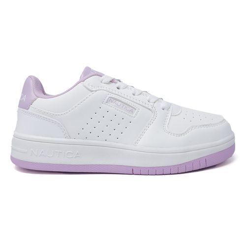 Zapato deportivo casual Nautica blanco para niña