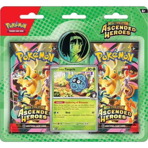 Blíster Pokémon TCG Ascended Heroes Erika y Tangela