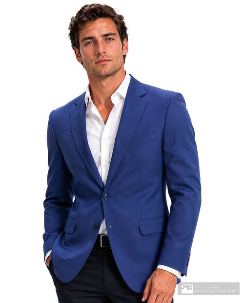 Blazer Unexpected slim fit azul para hombre