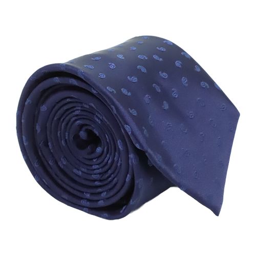 Corbata Zanetti Orange azul para hombre