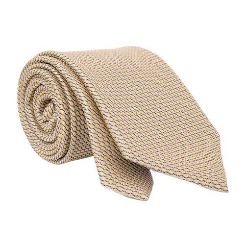 Corbata Nautica multicolor con diseño microtexturizado