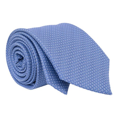Corbata Nautica celeste con diseño microtexturizado