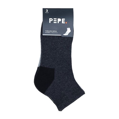 Pack de 3 pares de calcetines cortos Pepe Revolution bicolor para hombre