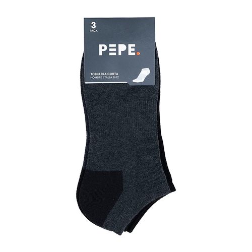 Pack de 3 pares de calcetines cortos Pepe Revolution bicolor para hombre