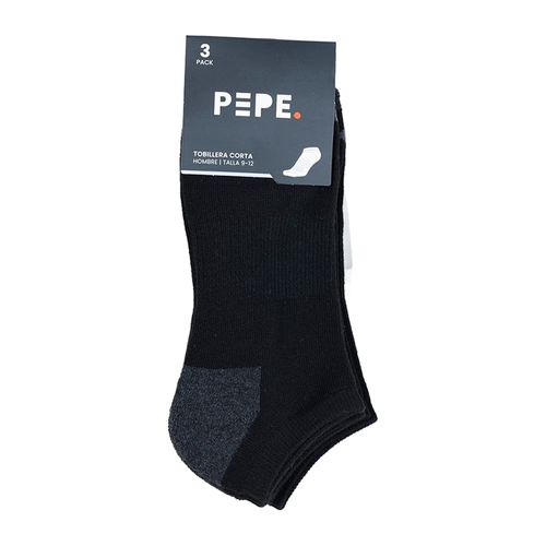 Pack de 3 pares de calcetines cortos Pepe Revolution bicolor para hombre