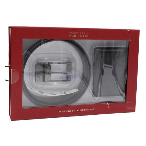 Set de cinturón y billetera Perry Ellis para hombre