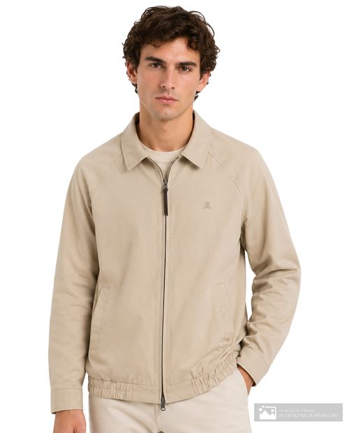 Chaqueta Scalpers bomber beige para hombre