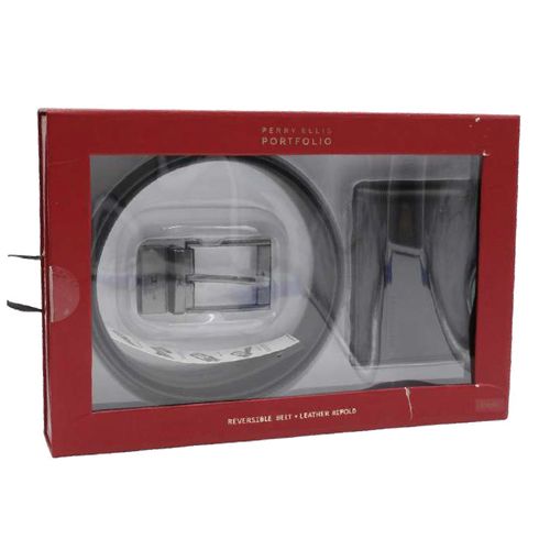 Set de cinturón y billetera Perry Ellis para hombre