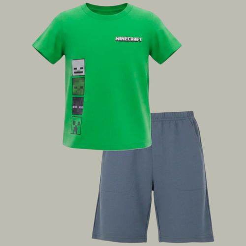 Conjunto de Minecraft con camiseta y short para niño