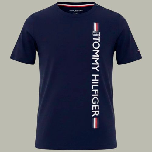 Camiseta azul con estampado Tommy Hilfiger para niño