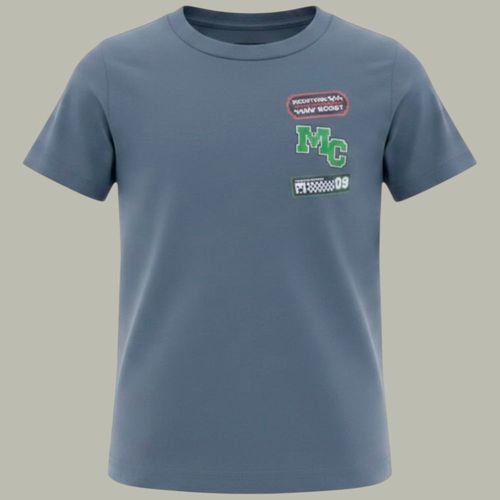 Camiseta gris con estampado de Minecraft para niño