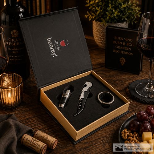 Set de accesorios para vino 3 piezas