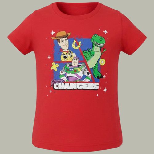 Camiseta roja con estampado de Toy Story para niño