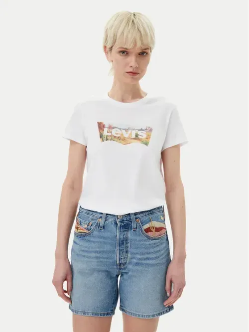 Camiseta Levi's con estampado blanca