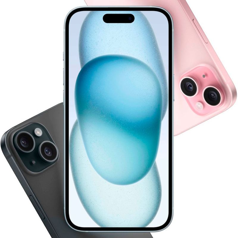 Iphone 15 15.49 cm (6.1") 128gb azul + cubo mophie 20w-1780509466191