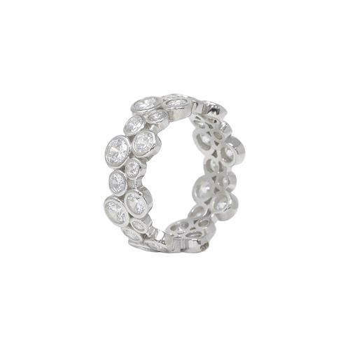 Anillo con zirconia de plata